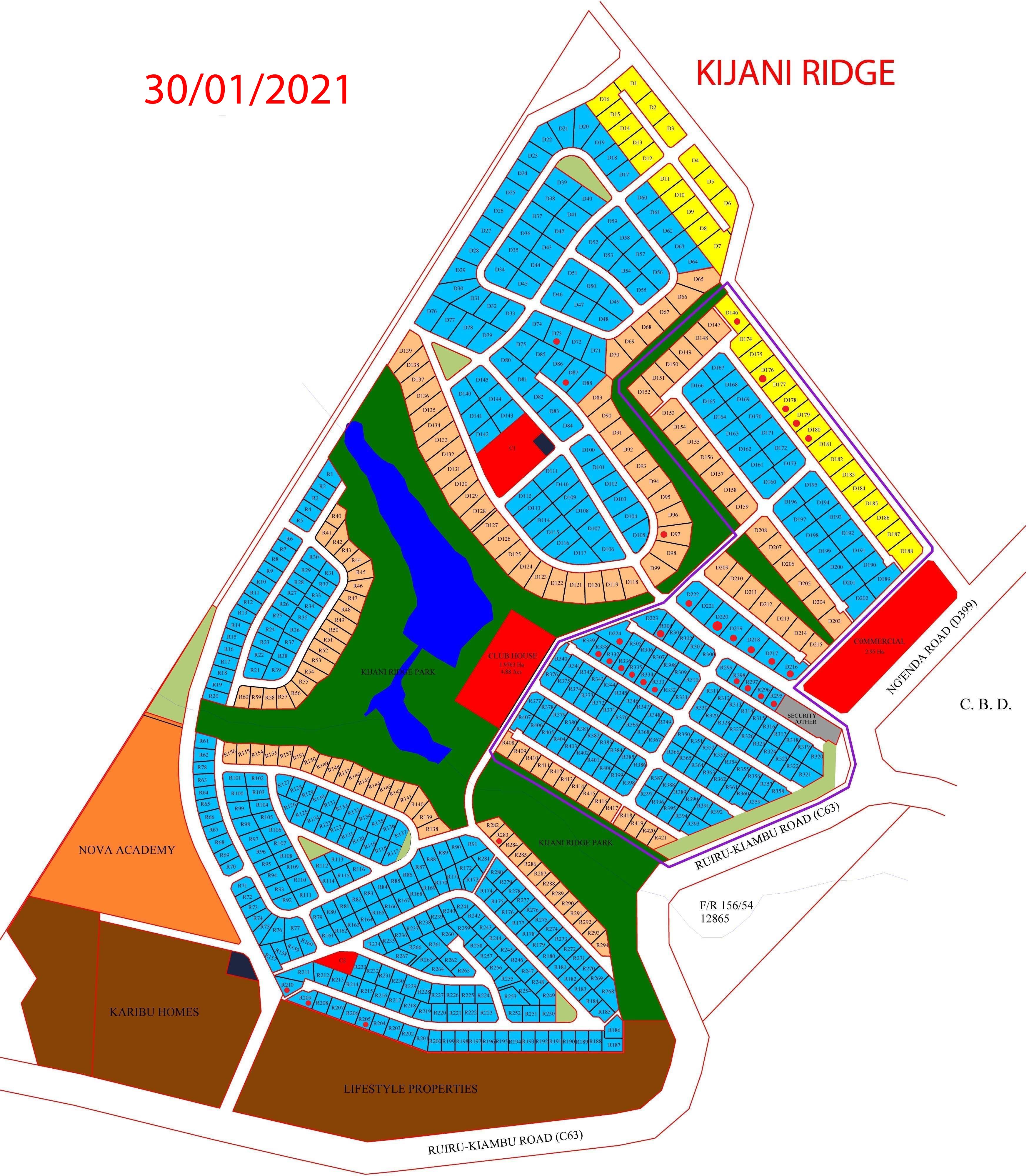 Plots for sale in Kijani Ridge Tatu City