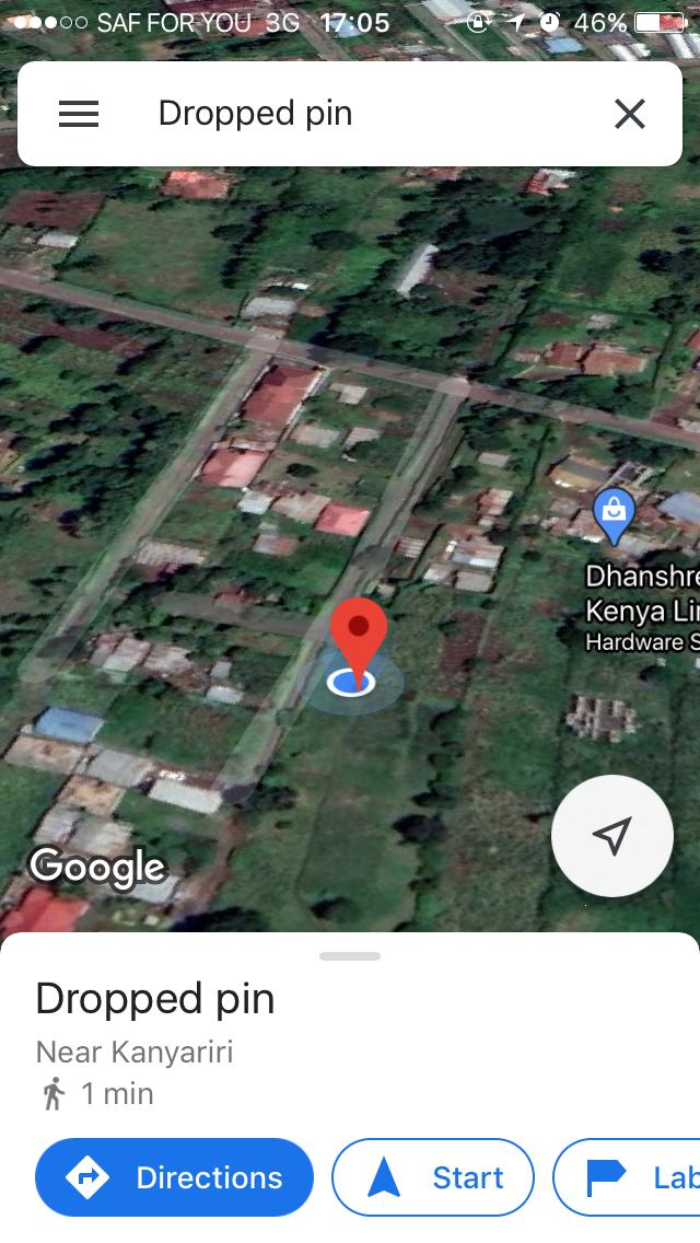 1/8 acre plot on sale In Kikuyu Kanyariri