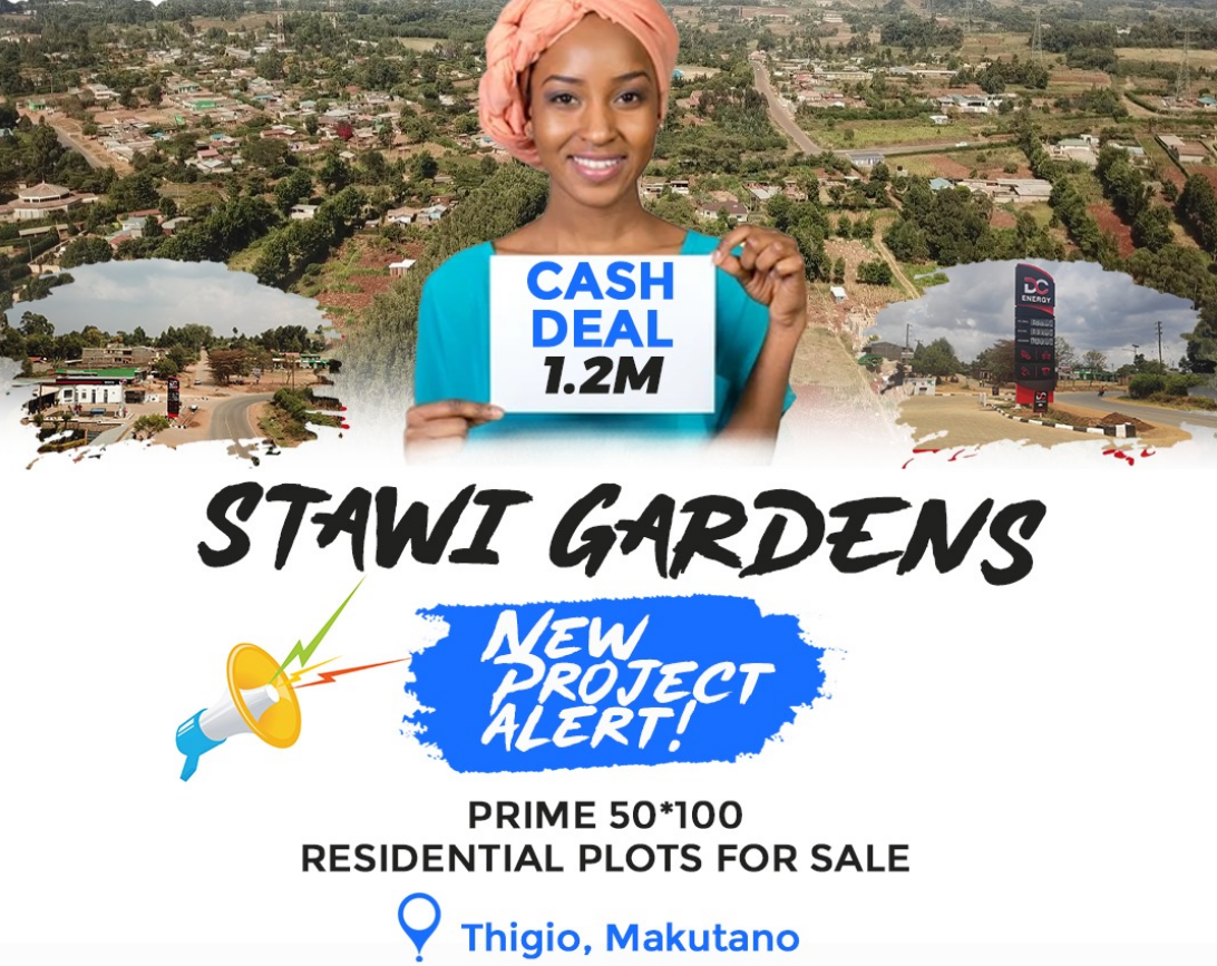 Prime 50x100 residential plots for sale in Thigio, Makutano