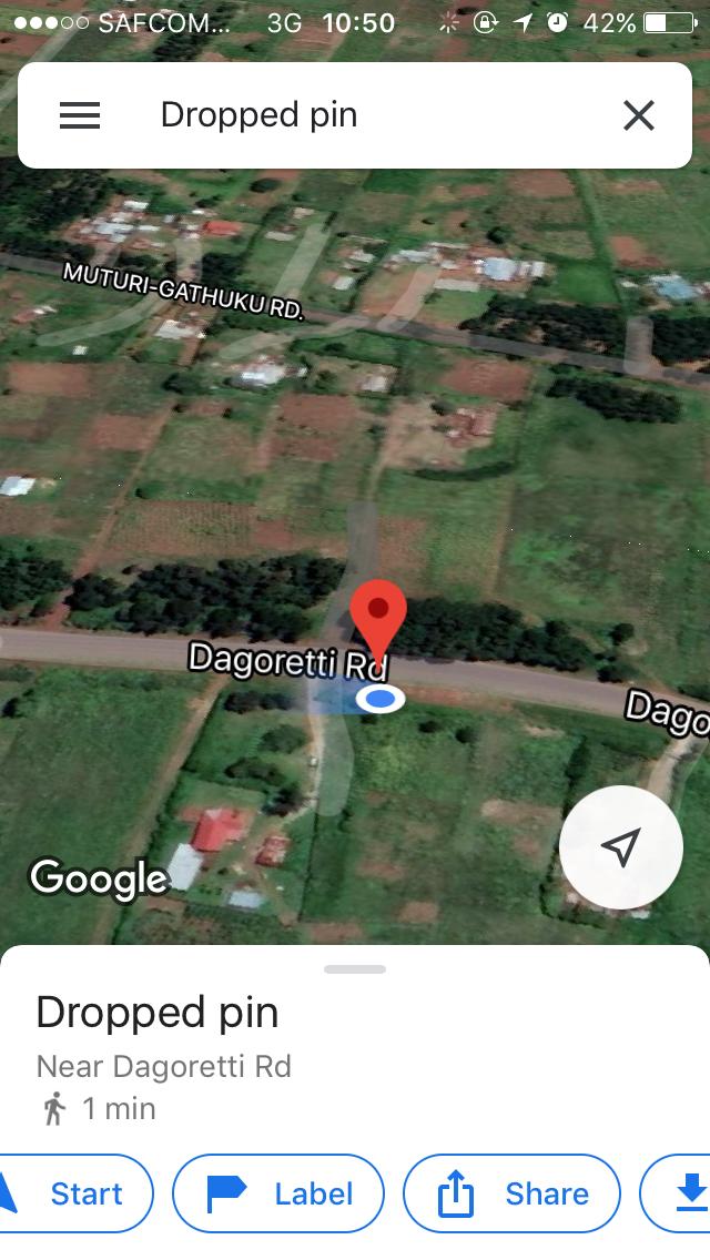 3/4 Acre plot for sale in Kikuyu touching Thogoto Mutarakwa rd